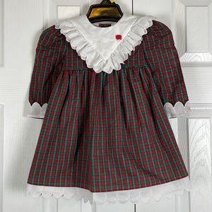 Sarah Kent Vintage Christmas dress, girls 2T